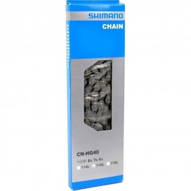 Цепь SHIMANO HG40, 6/7/8 скоростей, 116 звеньев, замок UG51