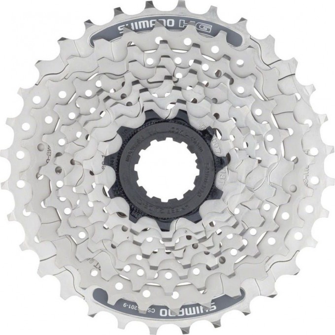 Кассета SHIMANO ALIVIO HG201, 9 скоростей, 11-32 серебристый ECSHG2019132 Кассета SHIMANO ALIVIO HG201, 9 скоростей, 11-32 серебристый ECSHG2019132