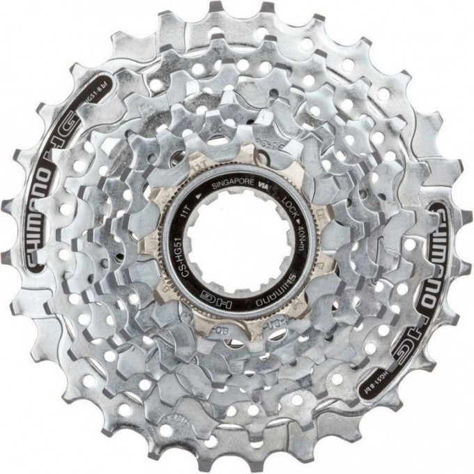 Кассета SHIMANO ALIVIO HG51, 8 скоростей, 11-28 ECSHG518128 Кассета SHIMANO ALIVIO HG51, 8 скоростей, 11-28 ECSHG518128