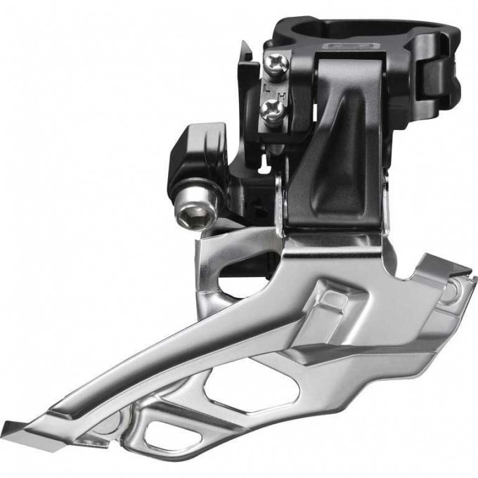 Переключатель передний SHIMANO DEORE, M618-D, на упор, для 2X10, верхняя тяга, черный IFDM618DT6 Переключатель передний SHIMANO DEORE, M618-D, на упор, для 2X10, верхняя тяга, черный IFDM618DT6