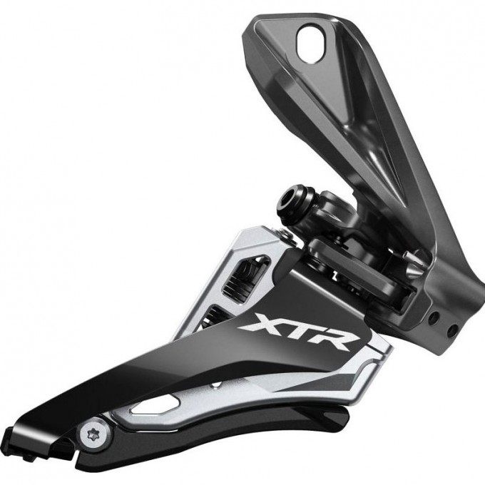 Переключатель передний SHIMANO XTR, M9100-D, 2X12 скоростей, на упор SIDE SWING, верхняя тяга, для 38T, CL:50/53мм IFDM9100D6 Переключатель передний SHIMANO XTR, M9100-D, 2X12 скоростей, на упор SIDE SWING, верхняя тяга, для 38T, CL:50/53мм IFDM9100D6