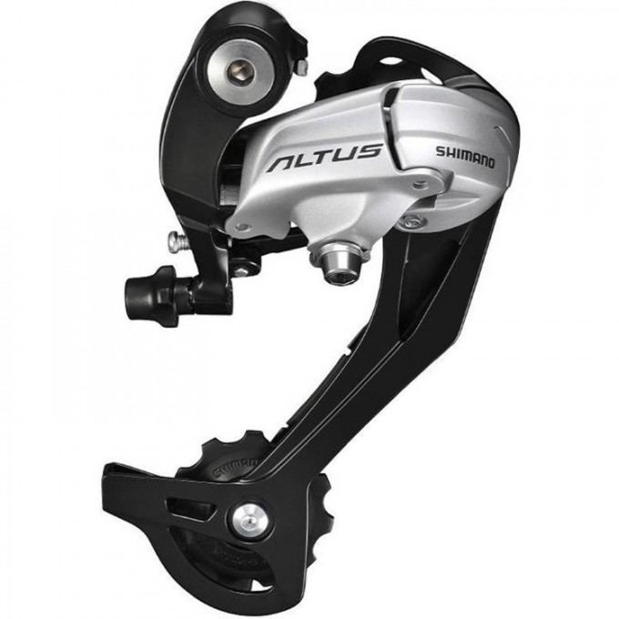 Переключатель задний SHIMANO ALTUS, M370, SGS, 9 скоростей, серебристый ERDM370SGSS Переключатель задний SHIMANO ALTUS, M370, SGS, 9 скоростей, серебристый ERDM370SGSS