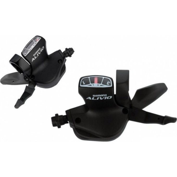 Шифтер SHIMANO ALIVIO, M4010, левый, 2 скорости, трос 1800 мм ESLM4010LB Шифтер SHIMANO ALIVIO, M4010, левый, 2 скорости, трос 1800 мм ESLM4010LB
