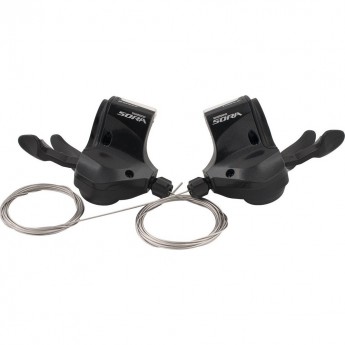 Шифтер SHIMANO SORA, 3500, ЛЕВ/ПР, 3X9СК, ТРОС.+ОПЛЕТКА
