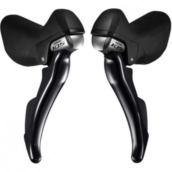 Шифтер/Тормозная ручка SHIMANO 105, R7000, левый/правый, 2x11 соростей, трос+оплетка, черный