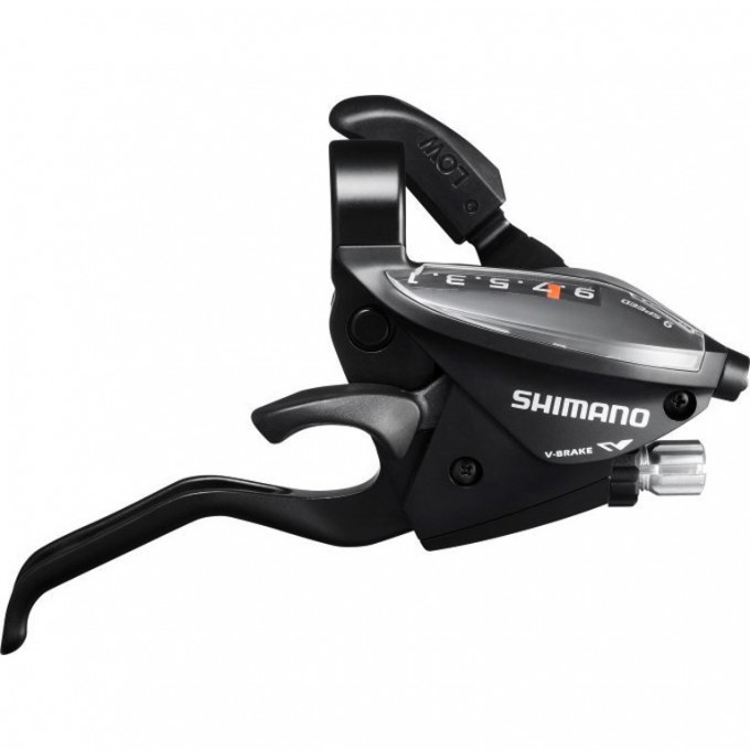 Шифтер/Тормозная ручка SHIMANO TOURNEY, EF510, ПРАВ, 9СК, ТРОС, ЦВ. ЧЕРНЫЙ ESTEF5102R9AL Шифтер/Тормозная ручка SHIMANO TOURNEY, EF510, ПРАВ, 9СК, ТРОС, ЦВ. ЧЕРНЫЙ ESTEF5102R9AL