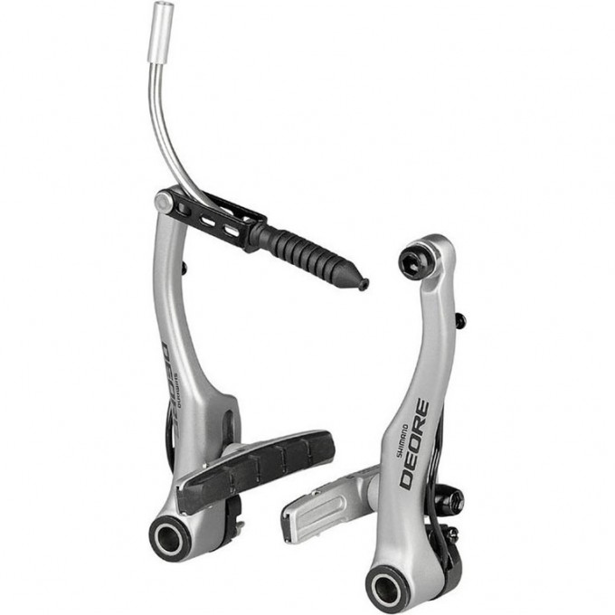 Тормоз SHIMANO DEORE V-BR LX, BR-T610, серебреный, передний, колодки S70C EBRT610FX41SSP Тормоз SHIMANO DEORE V-BR LX, BR-T610, серебреный, передний, колодки S70C EBRT610FX41SSP