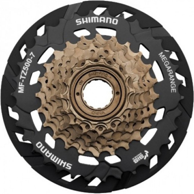 Трещотка SHIMANO TZ500, 7 скоростей, 14-34, с защитой, без упаковки AMFTZ5007434CP Трещотка SHIMANO TZ500, 7 скоростей, 14-34, с защитой, без упаковки AMFTZ5007434CP