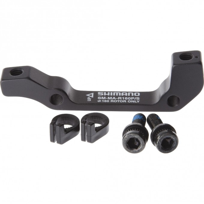 Адаптер дискового тормоза SHIMANO R160P/S, болт 2 штуки, стопорное кольцо 2 штуки ISMMAR160PSA Адаптер дискового тормоза SHIMANO R160P/S, болт 2 штуки, стопорное кольцо 2 штуки ISMMAR160PSA