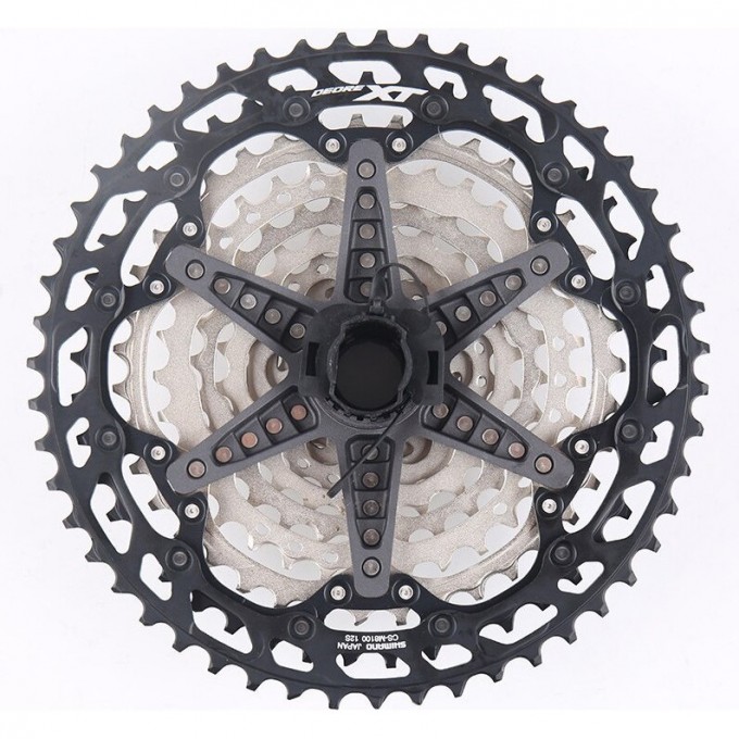 Кассета SHIMANO DEORE XT CS-M8100, 12 скоростей, HYPERGLIDE+, 10-51Т ICSM8100051 Кассета SHIMANO DEORE XT CS-M8100, 12 скоростей, HYPERGLIDE+, 10-51Т ICSM8100051