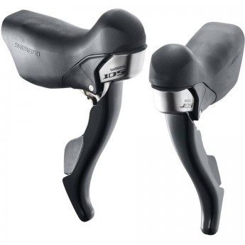 Шифтер тормозная ручка SHIMANO 105, ST-5700, левый, правый 2x10 скоростей, черный, трос+оплетка
