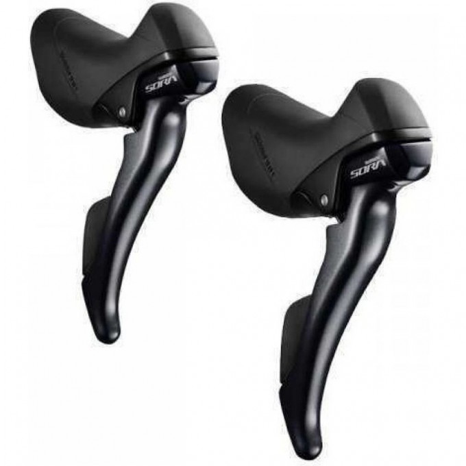 Шифтер/Тормозная ручка SHIMANO SORA, R3000, ЛЕВ/ПР, 2X9СК, ТР.+ОПЛЕТК ESTR3000DPA Шифтер/Тормозная ручка SHIMANO SORA, R3000, ЛЕВ/ПР, 2X9СК, ТР.+ОПЛЕТК ESTR3000DPA