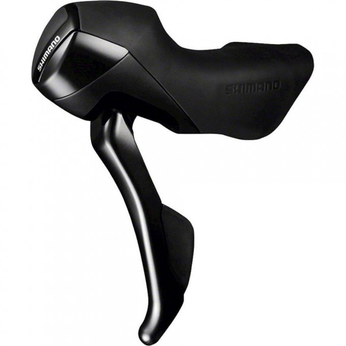 Шифтер/Тормозная ручка SHIMANO ST-RS405, левый, 2 скорости, с тросом переключателя, темно-серый ISTRS405LI Шифтер/Тормозная ручка SHIMANO ST-RS405, левый, 2 скорости, с тросом переключателя, темно-серый ISTRS405LI
