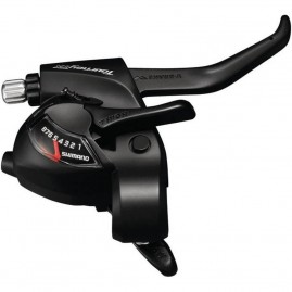 Шифтер тормозная ручка SHIMANO TOURNEY, TX800, 8 скоростей, трос 2050 мм, черный