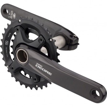 Система SHIMANO DEORE, M6000-2, 170 мм, интегрированный вал, 10 скоростей, 34/24T без каретки черный
