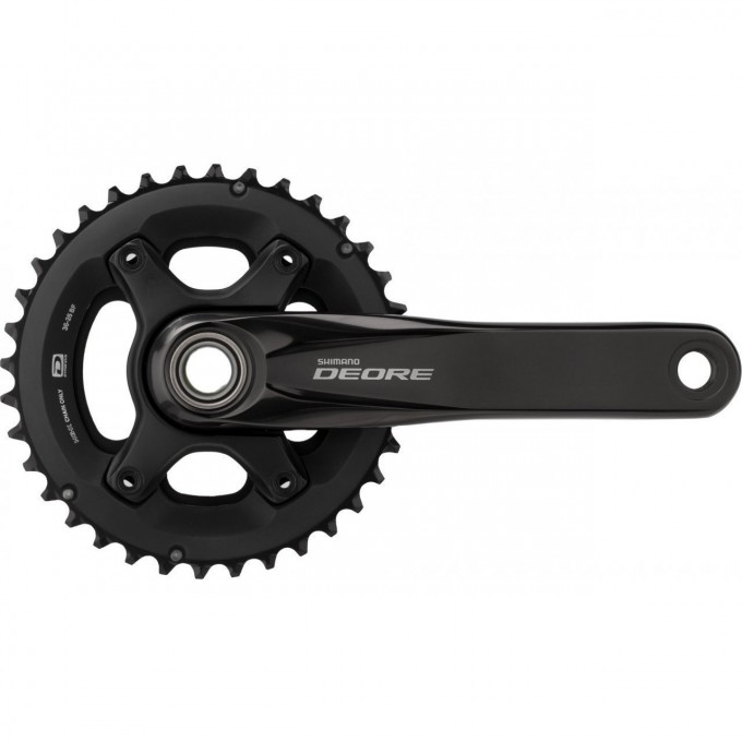 Система SHIMANO DEORE, M6000-2, 170 мм, интегрированный вал, 10 скоростей, 36/26T без каретки, черный EFCM6000CX66X Система SHIMANO DEORE, M6000-2, 170 мм, интегрированный вал, 10 скоростей, 36/26T без каретки, черный EFCM6000CX66X