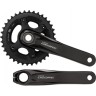 Система SHIMANO DEORE, M6000-2, 170 мм, интегрированный вал, 10 скоростей, 36/26T без каретки CL+3 мм, черный EFCM6000BCX66X