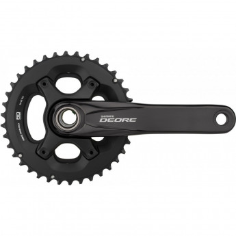 Система SHIMANO DEORE, M6000-2, 170 мм, интегрированный вал, 10 скоростей, 38/28T без каретки, черный