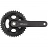 Система SHIMANO DEORE, M6000-2, 170 мм, интегрированный вал, 10 скоростей, 38/28T без каретки, черный EFCM6000CX88X
