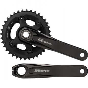 Система SHIMANO DEORE, M6000-2, 175мм, интегрированный вал, 10 скоростей, 34/24T без каретки, черный