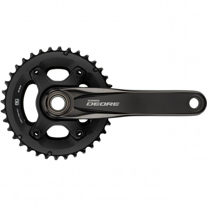 Система SHIMANO DEORE, M6000-B2, 175 мм, интегрированный вал, 10 скоростей, 36/26T без каретки CL+3 мм, черный EFCM6000BEX66X Система SHIMANO DEORE, M6000-B2, 175 мм, интегрированный вал, 10 скоростей, 36/26T без каретки CL+3 мм, черный EFCM6000BEX66X