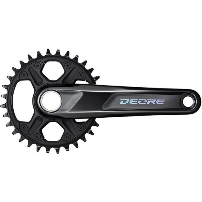 Система SHIMANO DEORE M6100-1, для 1x12 скоростей, 175мм, интегрированный вал, 32T без каретки, для CL:52мм EFCM61001EXA2 Система SHIMANO DEORE M6100-1, для 1x12 скоростей, 175мм, интегрированный вал, 32T без каретки, для CL:52мм EFCM61001EXA2