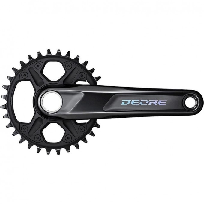 Система SHIMANO DEORE M6120-1, для 1x12 скоростей, 175мм, интегрированный вал, 32T без каретки, для CL:55мм EFCM61201EXA2 Система SHIMANO DEORE M6120-1, для 1x12 скоростей, 175мм, интегрированный вал, 32T без каретки, для CL:55мм EFCM61201EXA2