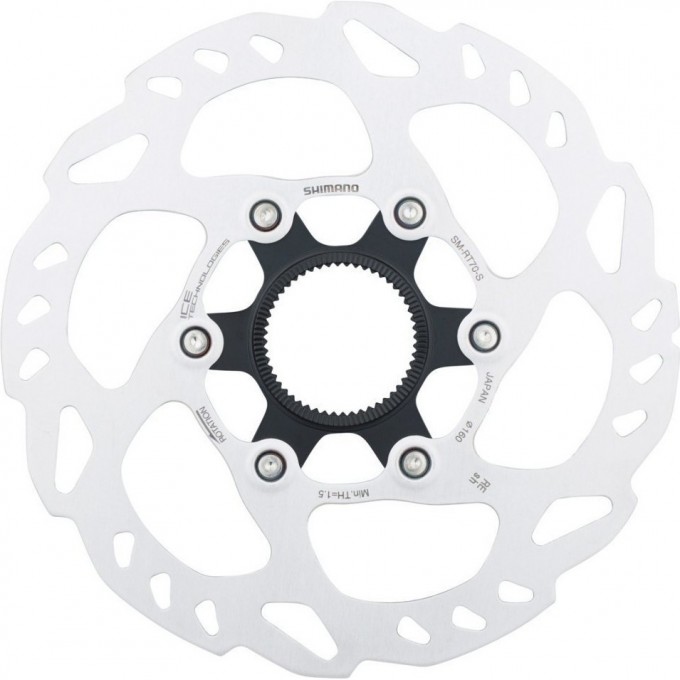 Тормозной диск SHIMANO SLX, RT70, 160мм, C.LOCK, внешние шлицы, стопорные кольца ISMRT70SE Тормозной диск SHIMANO SLX, RT70, 160мм, C.LOCK, внешние шлицы, стопорные кольца ISMRT70SE
